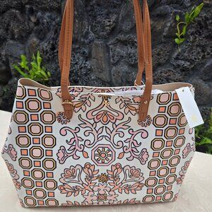 Tory Burch Hicks Garden Kerrington Large Tote Bag